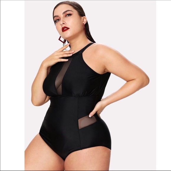 Sexy Black Mesh Swimsuit. NWT - Picture 5 of 6